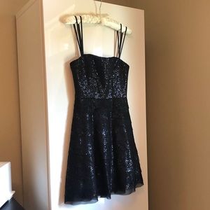 NEW black sequin BCBG dress